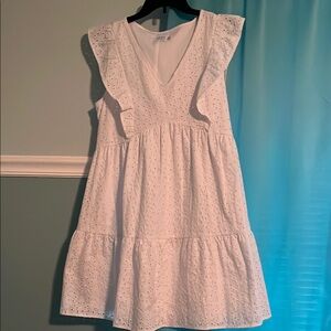 Time and Tru White Eyelet Dress